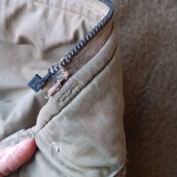 Large Vintage Men's Deck Jacket 60s 70s Vietnam A2 Navy Stenciled Distress - Picture 15 of 16